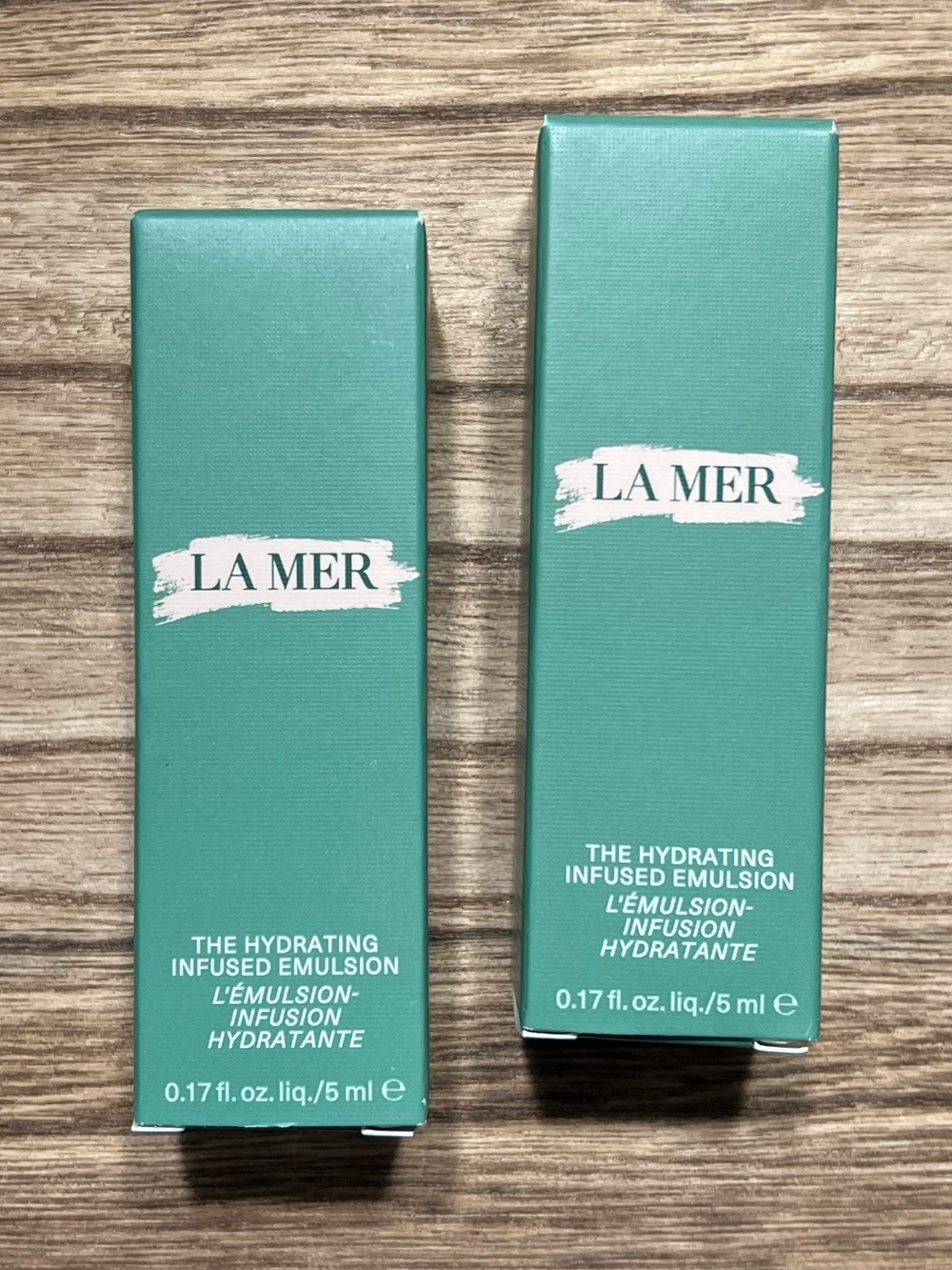 NIB Set of 2 La Mer The Hydrating Infused Emulsion-5ml
